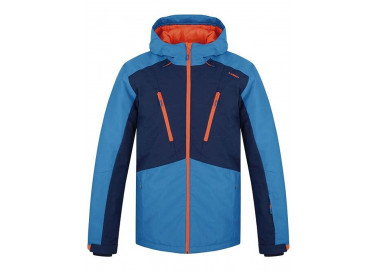 Pánská lyžařská bunda LOAP LAWUR Modrá/Tmavě modrá/Oranžová