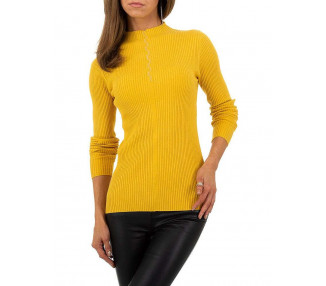 Dámský žlutý svetr Whoo Fashion