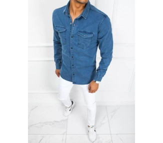 Pánská košile džínová GARLEN modrá