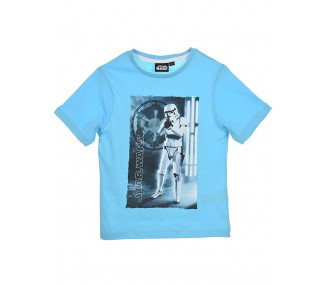 Star wars světle modré chlapecké tričko