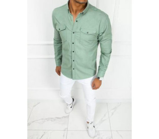 Pánská košile džínová JAVIER zelená