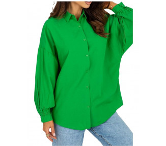 Zelená košile s širokými rukávy
