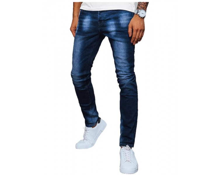 Tmavě modré pánské džínové kalhoty