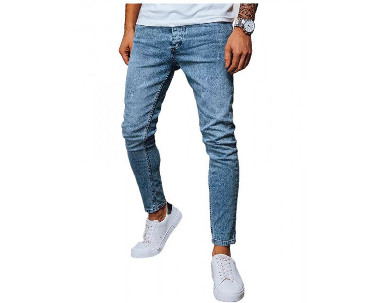 Modré pánské džínové kalhoty