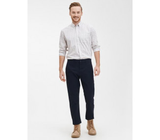 Kalhoty modern slim cropped khaki GapFlex Tmavě modrá
