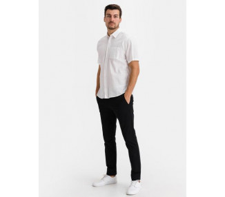 Kalhoty essential khaki skinny fit GapFlex Černá