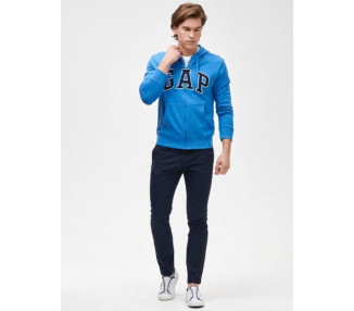 Kalhoty modern khaki in skinny fit GapFlex Tmavě modrá