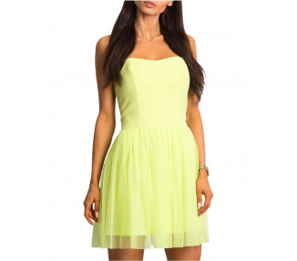 Dámské zelené šaty s tylovou sukní