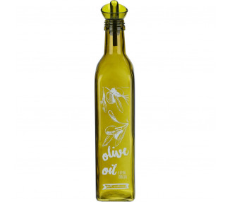 EH Skleněná láhev na olivový olej s nálevkou, 500 ml