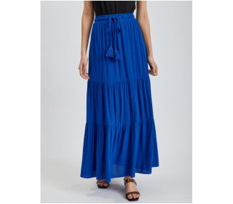 Modrá dámská maxi sukně