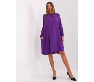 Dámské šaty nadměrné velikosti ITINE fialové 