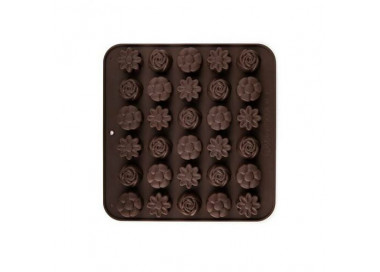 Banquet Formičky na čokoládu silikonové Culinaria Brown 21,4x20,6 cm