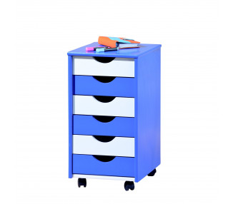 Halmar Zásuvkový kontejner s kolečky Beppo 2 modro bílý