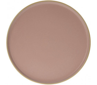 Kameninový jídelní talíř Magnus, 26,5 cm, růžová