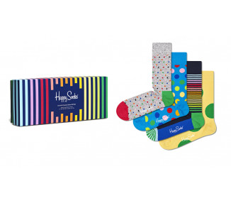 Happy Socks Colorful Classics Socks Gift Set 4-Pack Multicolor XCCS09-6700