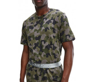 Pánské tričko Calvin Klein NM2192 L Zelená