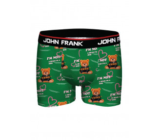 Pánské boxerky John Frank JFBD365 L Zelená