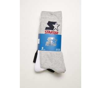 Starter Crew Socks heathergrey/black/white
