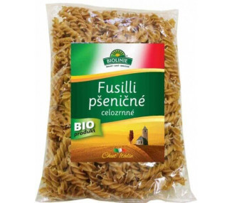 Biolinie Fusilli pšeničné celozrnné BIO 500 g