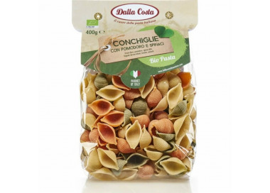 Dalla Costa Semolinové těstoviny BIO tricolore Conchiglie 400 g
