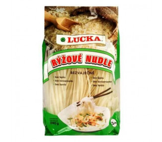 Lucka Těstoviny nudle rýžové 3 mm bezlepkové 240 g
